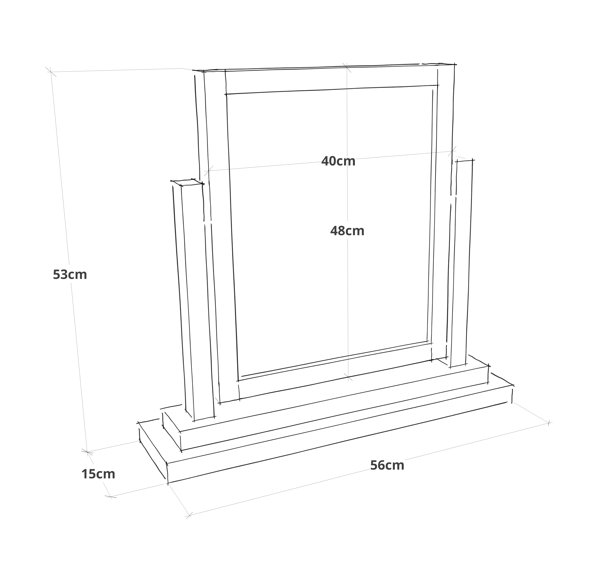 Marlow Home Co. Roden Dressing Table with Mirror Wayfair.ie